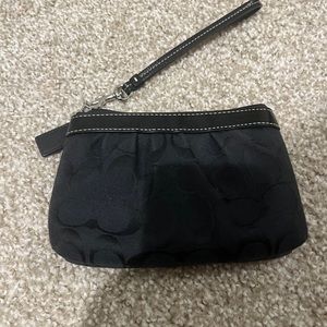 Black Coach Wristlet